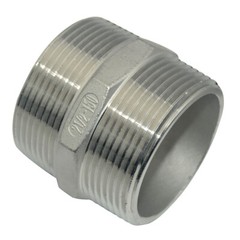 2-1/2″ in Pipe Fitting Hex Nipple NPT 304 Stainless Steel Male x Male connector