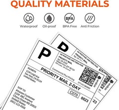 3000 Fanfold 4×6 Direct Thermal Label. High Quality.Certified by UPS 4″X6″ Label