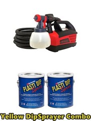 Plasti Dip Spray 2 Gallon Matte Yellow DYC G-Force DipSpayer Ready to Spray