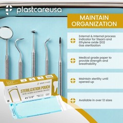 4.25″ x 11″ Self-Sealing Sterilization Pouches for Autoclave (1 Box of 200)