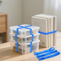 Large Rubber Bands Heavy Duty 30PCS Size #107 Blue Elastic Long Rubber Bands
