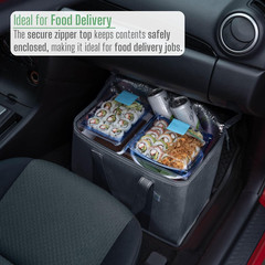 2 Pack Cooler Bag and Insulated Grocery Bags for Food Delivery, Collapsible Cool