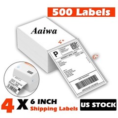 4000-20000 pcs Fanfold 4 x 6 Direct Thermal Barcode Shipping Labels – Zebra 2844