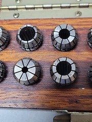 Southwick & Meister MPC 16SF collet set, USED.