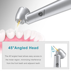 AiKO Series Dental 45° Angle Head High Speed Handpiece with K-coupler for FG Bur