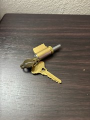 Schlage 21-020 Gold Brass Cylinder for ALX PC Series Locks, Commercial, 2 Keys