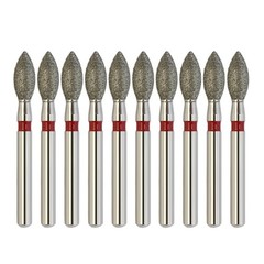 Dental Burs Diamond Red Football Bur FG 368/023F Fine Grit Friction Grip Egg