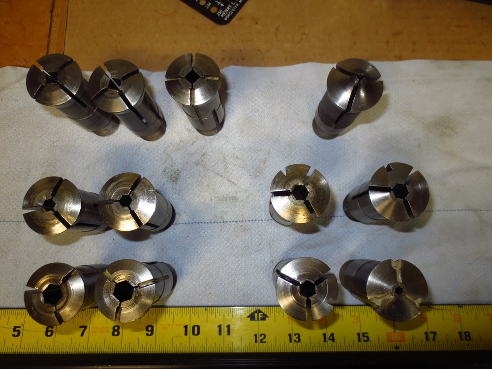 Lot of 12 S&M TD25-NS Hex, Square, Round, Collet Southwick & Meister