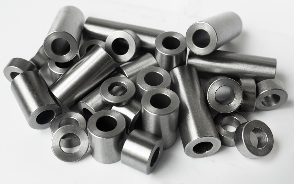 New Mild Steel Spacer Bushing 1″ OD x 1/2″ ID–Fits M12 or 1/2″ Bolts
