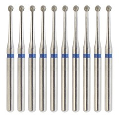 Dental Round Diamond Bur Surgical Long Burs 801L/012M Medium Grit FG High Speed