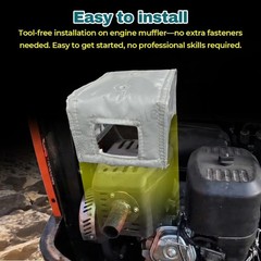 Universal Exhaust Muffler Blanket Heat Shield Wrap For Mini Excavator Engine US