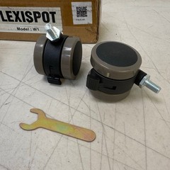 Flexispot Standing Desk Casters W1, Set of 4, Office Desk Wheels – Gray/Black