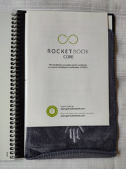 RocketBook Reusable Spiral Notebook Core Black Open Box 6″x9″