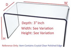 T’z Tagz Any 3-Inch-Deep Clear Acrylic Riser Display Stands New 2 Pack Variation