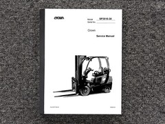Crown SP3510-30 Stock Picker Forklift Shop Service Repair Manual