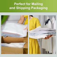Frosted Packaging Bags for Shipping, 50 Pcs 8×10 Inch Zipper Plastic Shirt Ba…