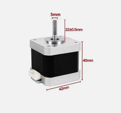 NEMA17 42mm Open-Loop Stepper Motor, 2-Phase 1.8°, 0.42Nm, Suitable for CNC