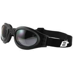 2 Pairs of Birdz Eyewear Parrot Black Padded Goggles Smoke & Purple Lenses