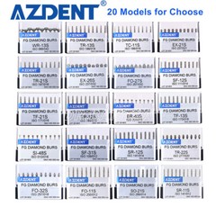 100pcs Dental Super Coarse Diamond FG Burs for High Speed Handpiece AZDENT