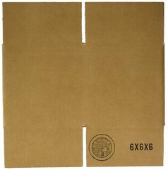 6x6x6 Inch Corrugated Shipping Box Bundle of 25 for Packaging and Shipping
