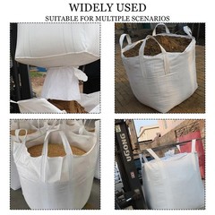 10Pack Duffle Top Spout Bottom FIBC Jumbo Bulk Bag One Ton Bag 35.4″L x 35.4″…