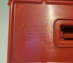 Flambeau 47202 Tool Box Plastic Red 14-1/2 In W X 7-1/2 In D X 5 In H