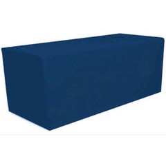 8′ ft. Fitted Polyester Tablecloth Table Cover Wedding Banquet Party Navy Blue