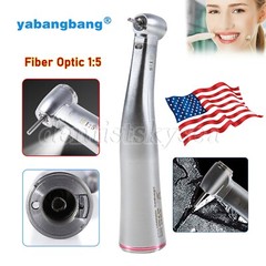 Dental LED Fiber Optic Mini/Standard Head 1:5 Increasing Handpiece Contra Angle