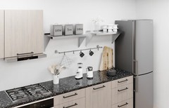 14 in. x 30 in. Stainless Steel Wall Shelf With Squared Edge