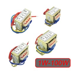 1W-100W Power Transformer 220/ To 6V 9V 12V 15V 18V – 110V Output AC Single/Dual
