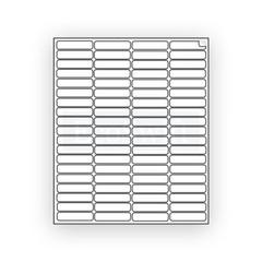 80-800,000 1 3/4 x 1/2 EcoSwift Laser Address Shipping Adhesive Labels 80/sheet