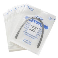 Dental Orthodontic Super Elastic Niti Rectangular Arch Wires Ovoid /Nature FDA