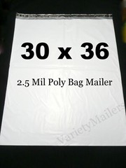 1 Poly Bag Mailer 30” x 36” / 2.5 Mil Quality EXTRA LARGE Shipping Bag 30×36