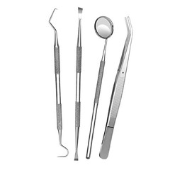 4 Pcs Dental Tools, Professional Teeth Cleaning Oral Care Kit, Teeth Cleaner
