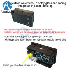 DC0-300V 50/100/200/400A Digital Current Voltage Meter Hall Ammeter Voltmeter