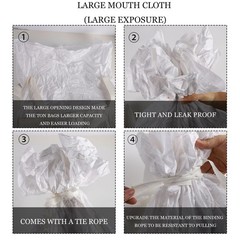 10Pack Duffle Top Spout Bottom FIBC Jumbo Bulk Bag One Ton Bag 35.4″L x 35.4″…