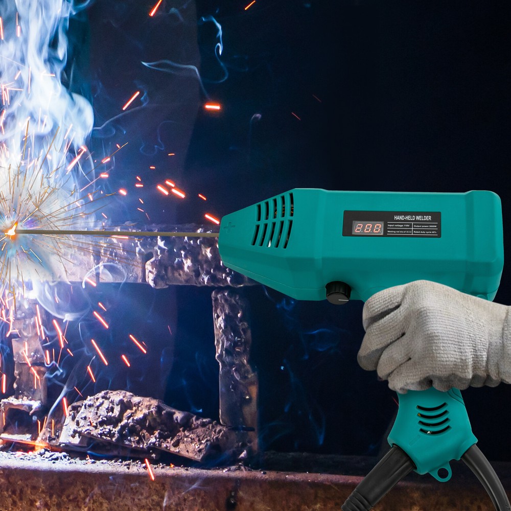 Portable Welder Hand Held Welding Machine Kit 110V 3000W Digital Welder Tool 3KW