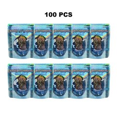 3.5g Stand Up Zipper Mylar Bags 100Pcs Smell Proof Resealable Pouches US Stock