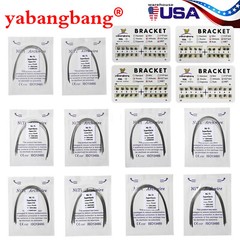 Dental Orthodontic Bracket Braces Roth/MBT 345 Hooks /Round Super Arch Wire Niti