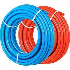 1/2″ 2 X 100ft Red & Blue PEX Tubing For Potable Water w/ Cutter & Clamp