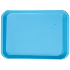 Dental Instrument Flat Setup Trays Size B Neon Blue (5 Trays)