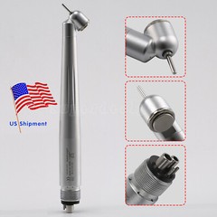 1-10 PCS Dental 45° Degree High Speed Handpiece Push Button 4Hole Air Turbine st