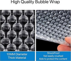 12″ Wide 700 feet Bubble Cushioning Wrap Roll Small Bubble Perforated Every 12″