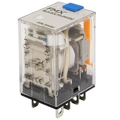 RLK-2CLTD-24VDC-20PK, Plug-in Relay, DPDT, 10A, 24V DC coil, 20pcs
