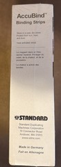 Standard Accubind Binding Strips Various Sizes & Colors