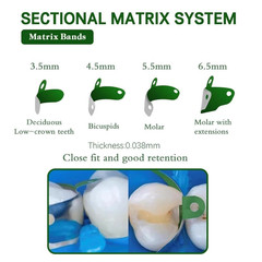Dental Matrix Bands Clamp Ring Palodent V3 Sectional Matrix System Wedges Pliers