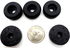 Screw on Rubber Bumper Pad Feet Fit 3/16″ #10 Screw Hole, Has 3/4″ Pad 1/4″ Tall