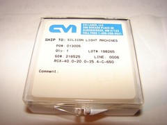 CVI Laser – RCX-40.0-20.0-25.4-C-650 Laser Grade Rectang. PCX Cylindrical Lens