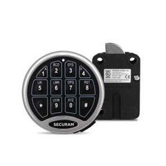 SecuRam Safelogic Basic Electronic Lock & Keypad SET – Swingbolt – Chrome