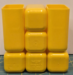 VTG HOF Yellow Modular Plastic Desk Organizer 5 Storage Drawers #7412 Hong Kong